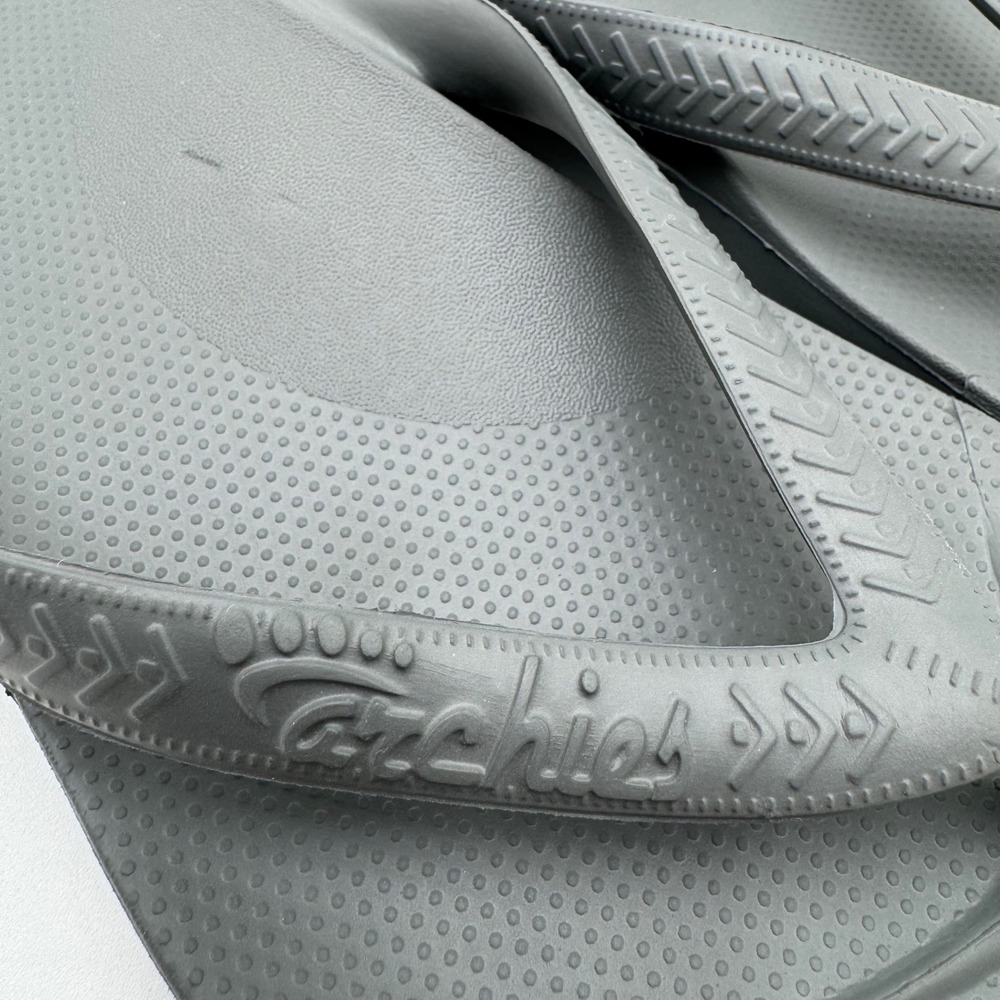 Archies Arch Support Flip Flops Womens US 10 Mens 9 Gray Neutral Unisex Summer - Picture 11 of 13